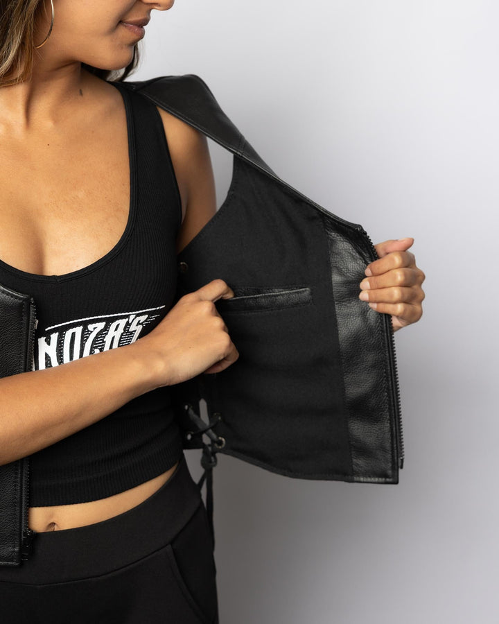 The Bonnie Women's Vest - Espinoza's Leather