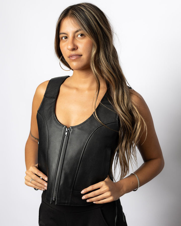 The Bonnie Women's Vest - Espinoza's Leather