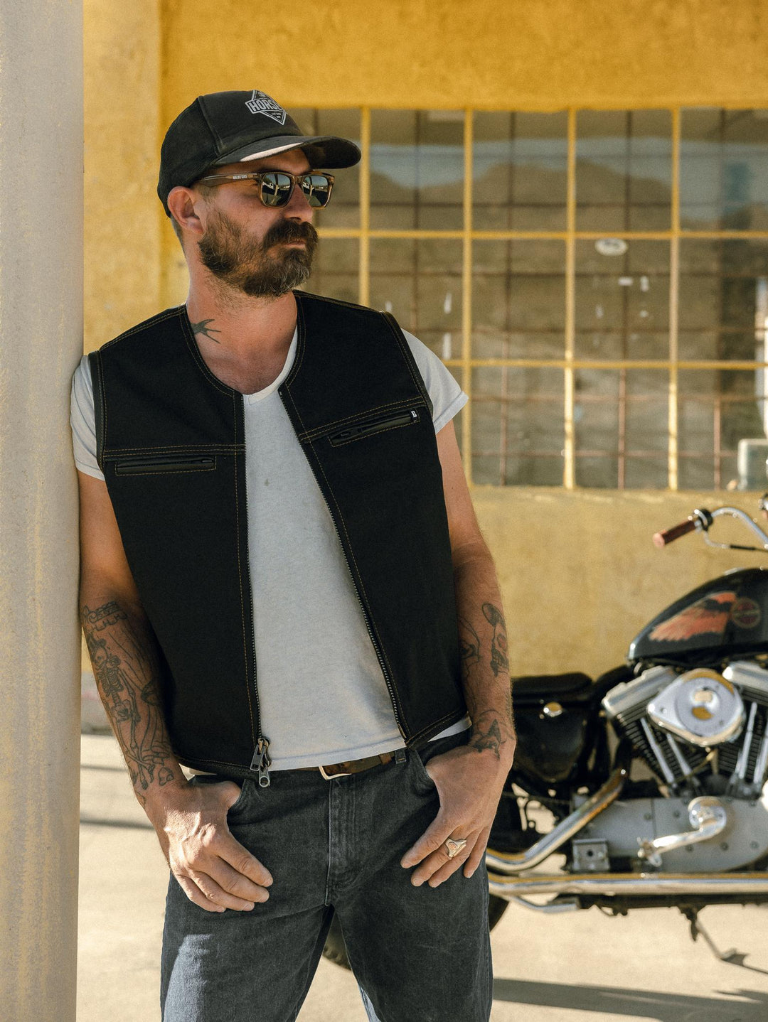 Utility Vest Black - Espinoza's Leather