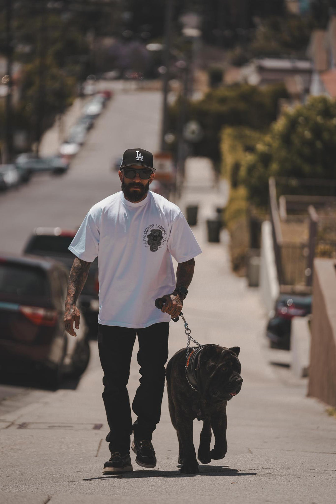 V - Twin Snake Tee - Espinoza's Leather