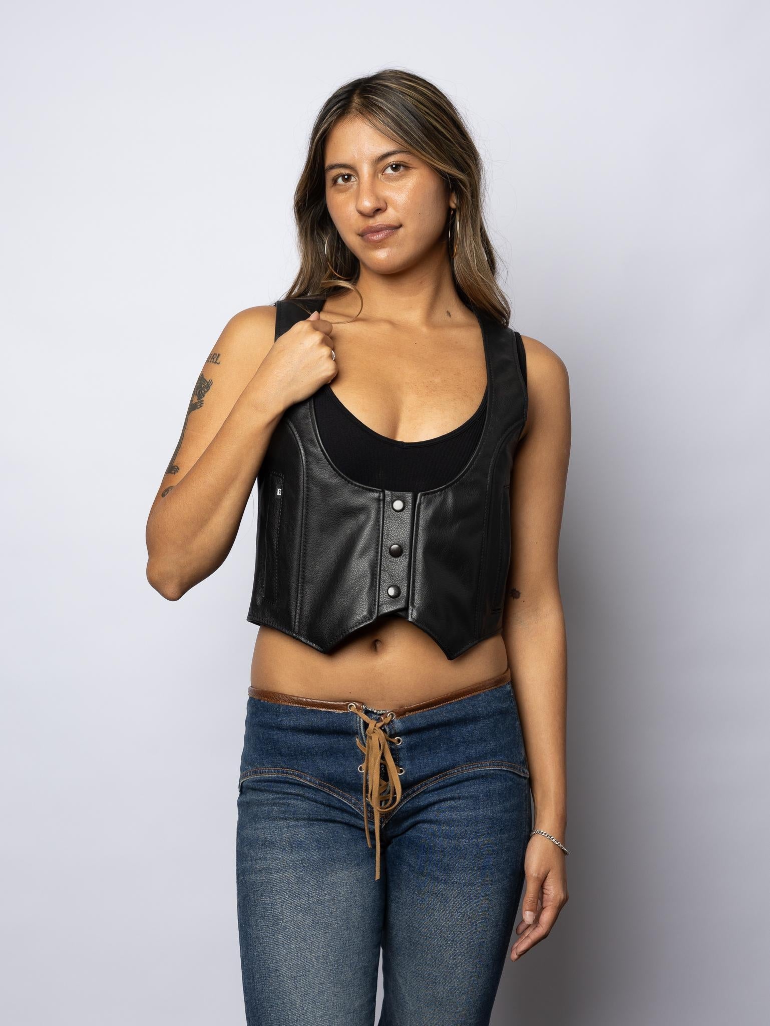 Espinoza's Leather Women's Road Queen Motorcycle Vest