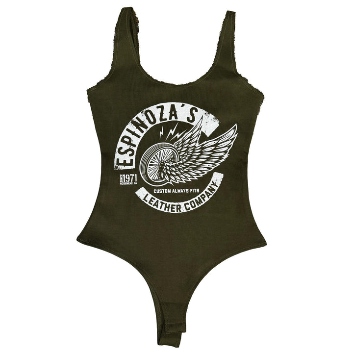 Womens Winged Wheel Bodysuit - Espinoza's Leather