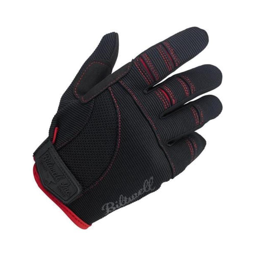 Biltwell Moto Gloves Black/Red