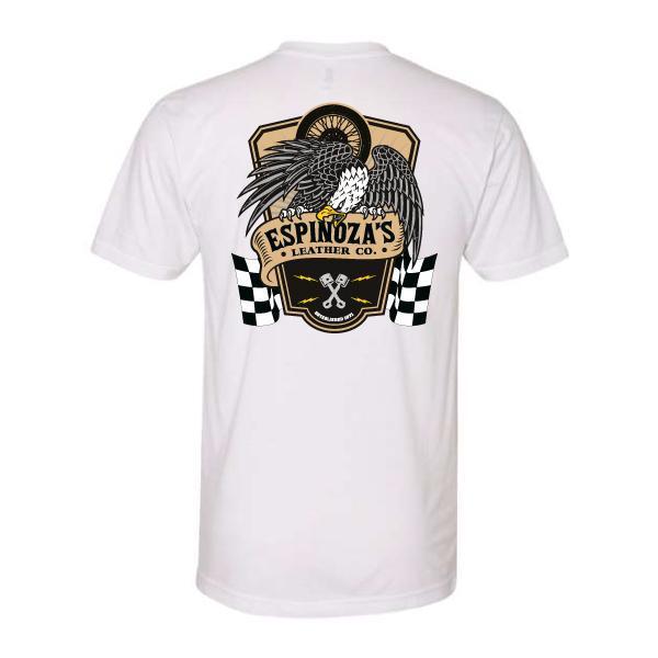 Espinoza's Leather West Coast T-Shirt in White