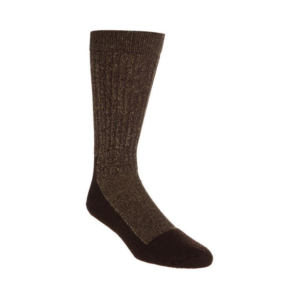 Brown Deep Toe Capped Wool Sock - Espinoza's Leather