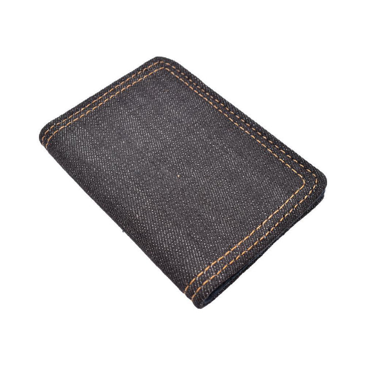 Card Holder Wallet With Black Leather - Espinoza's Leather