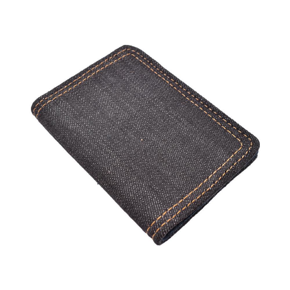 Card Holder Wallet With Black Leather - Espinoza's Leather