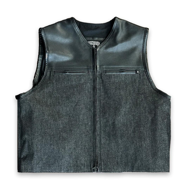 Espinoza's "In Stock" Hybrid Cali Cuts (Black on Black) - Espinoza's Leather