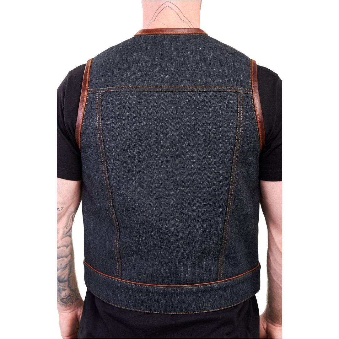 Espinoza's Leather Limited Release Herringbone Vest - Espinoza's Leather