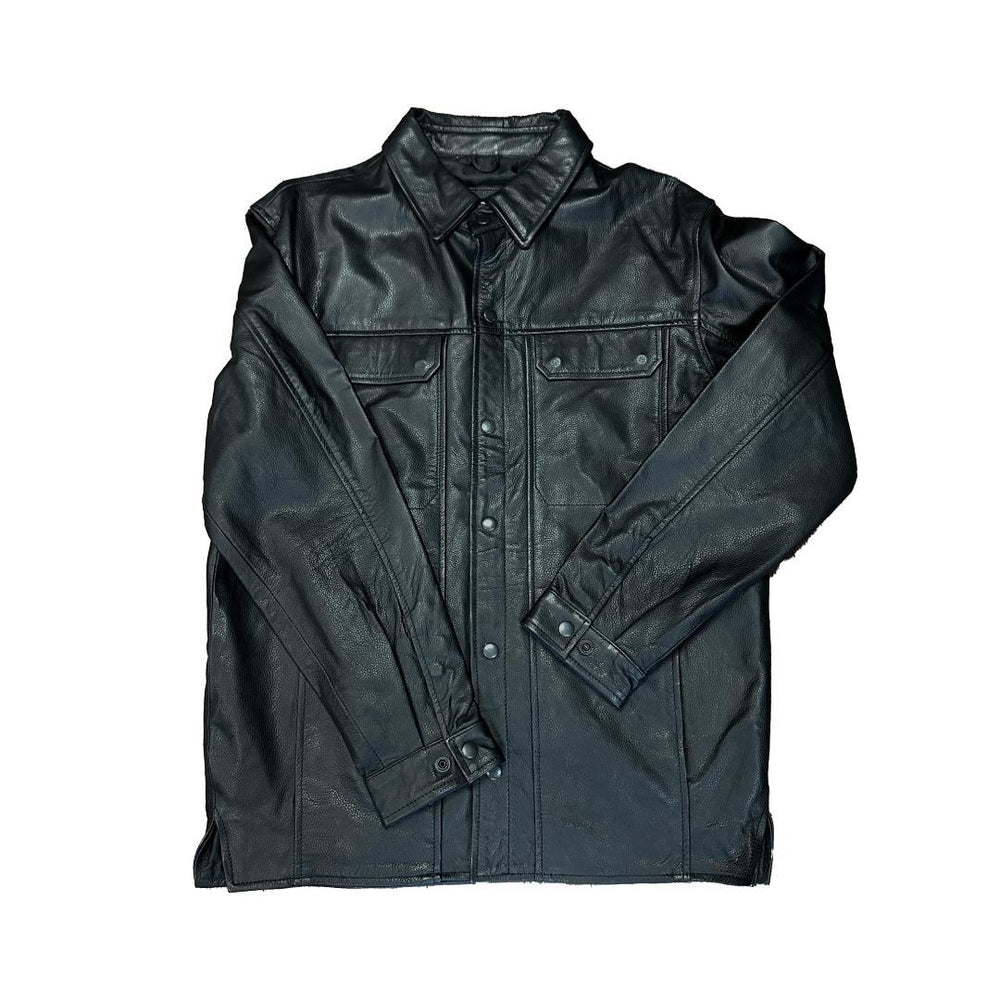 Espinoza's Long Sleeve Leather Shirt - Espinoza's Leather