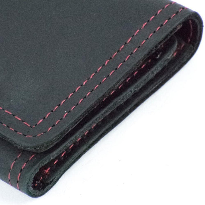 Full Leather Black Wallet Small - Espinoza's Leather