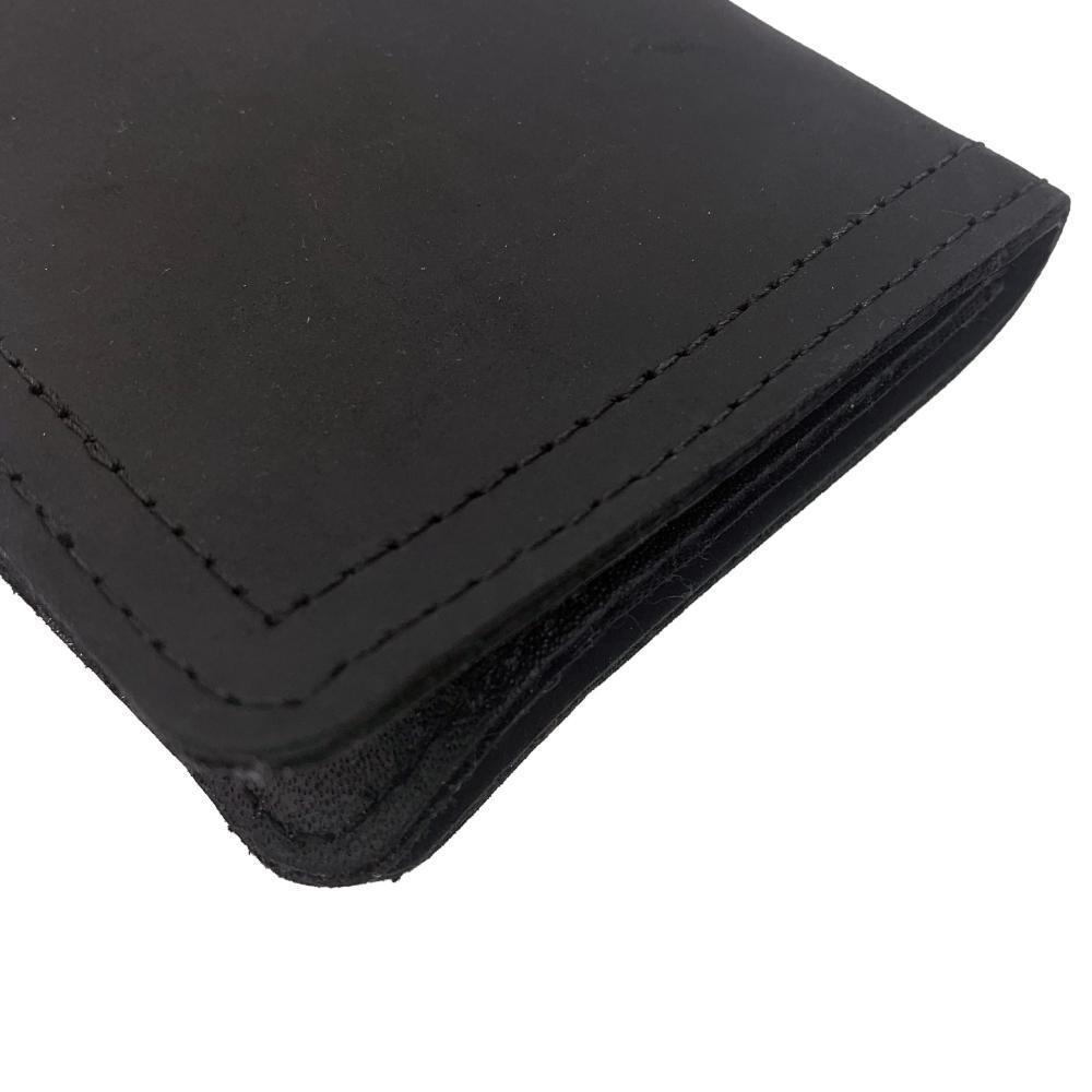 Full Leather Black Wallet Small – Espinoza's Leather