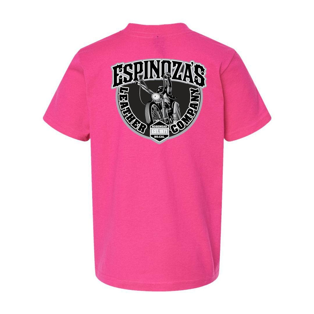 Kids Espinoza's Leather T-Shirt - Fuchsia - Espinoza's Leather