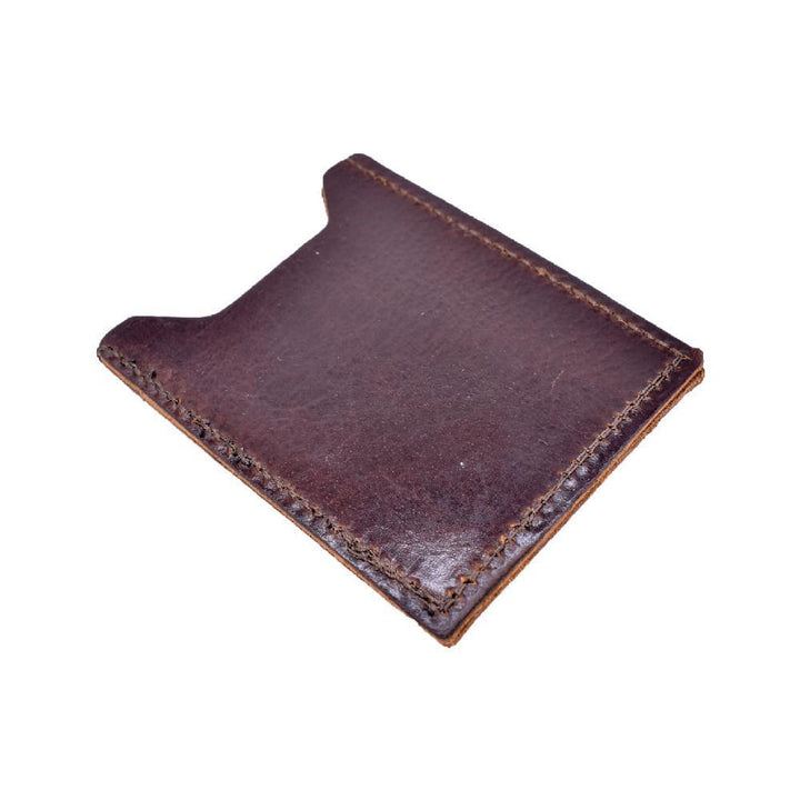 Leather Card Holder With Money Clip - Espinoza's Leather
