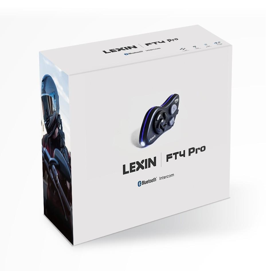 Lexin FT4 Pro Bluetooth Headset - 4-Way Intercom - Espinoza's Leather