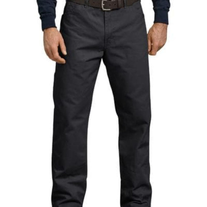 Relaxed Fit Straight Leg Carpenter Duck Jeans Rinsed Black - Espinoza's Leather