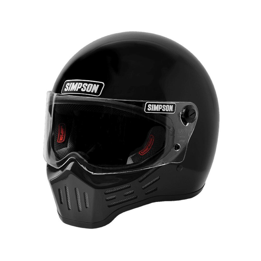 Simpson M30 Helmet Gloss Black - Espinoza's Leather