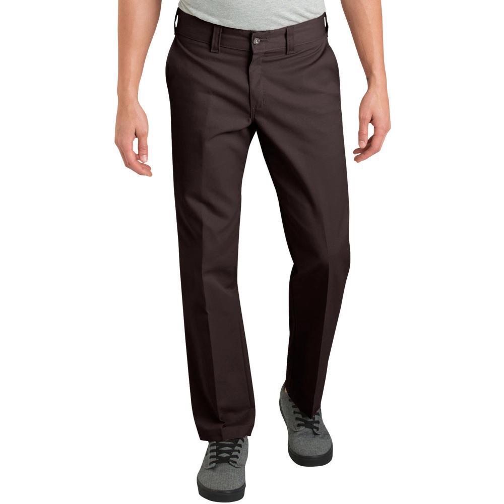 Slim Fit Straight Leg Work Pants- Dark Brown - Espinoza's Leather
