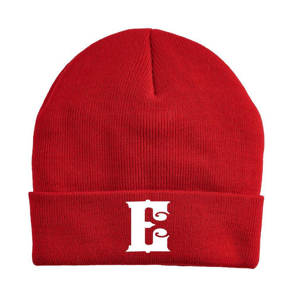 White On Red Beanies - Espinoza's Leather