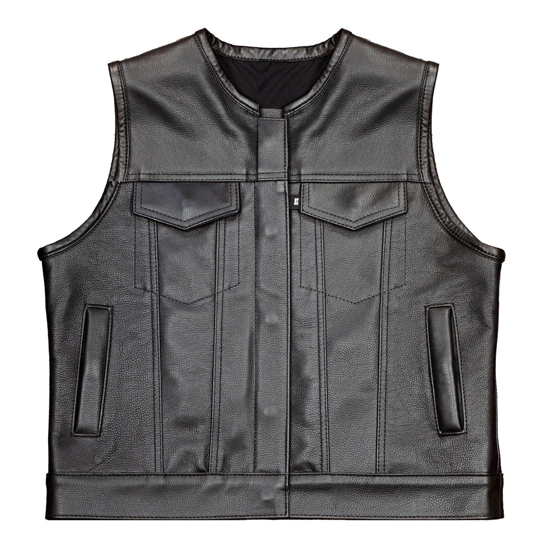Espinoza's Leather Women's Leather & Denim Vest