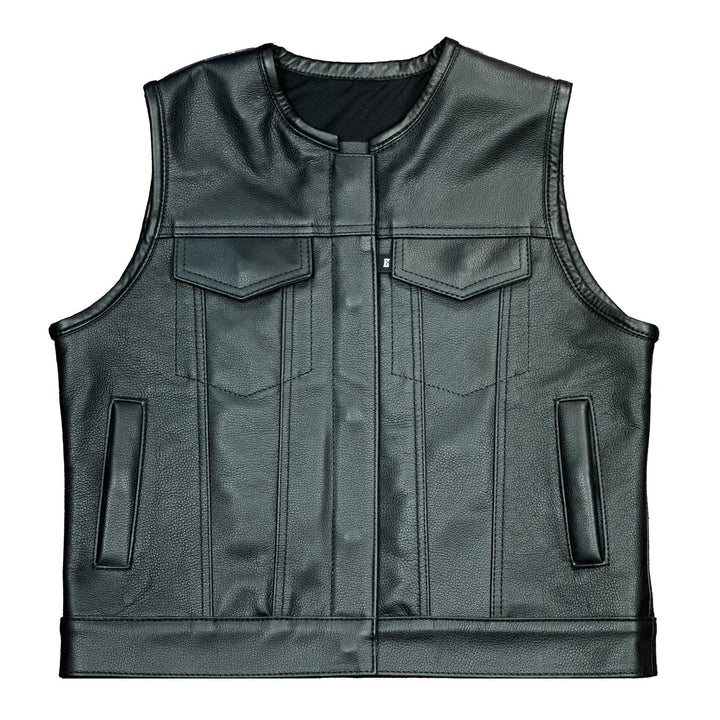 Women's "In Stock" All Leather Club Vest - Espinoza's Leather