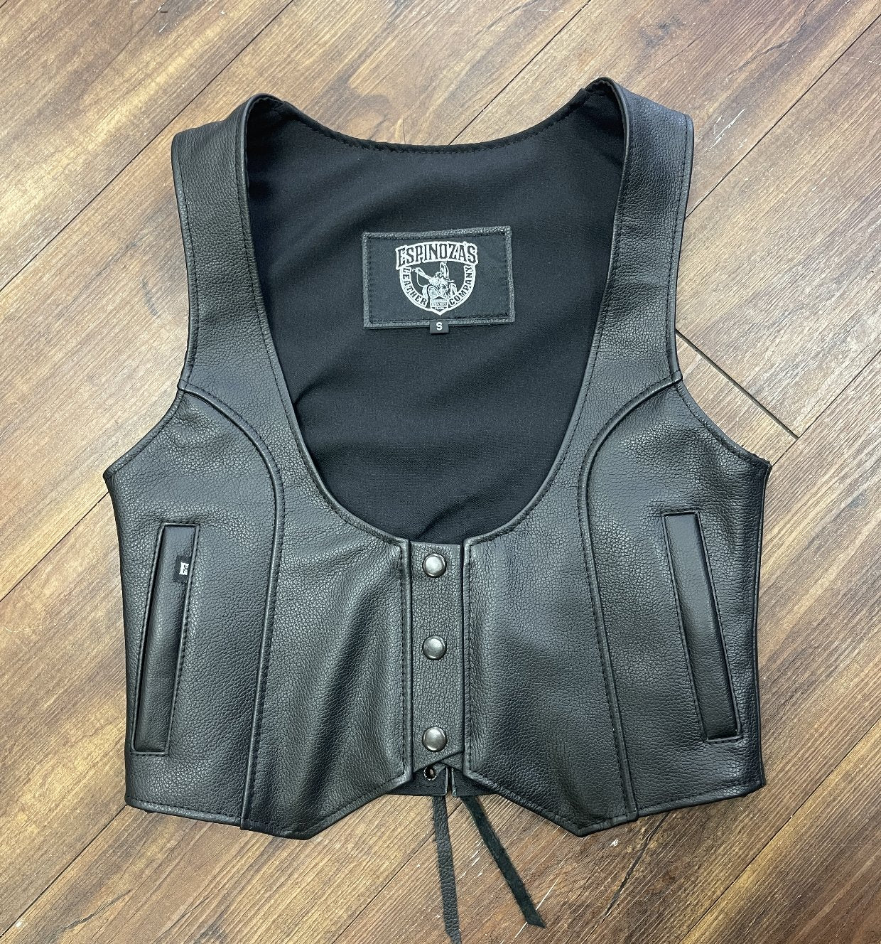 Americano Men's Club Style Leather Vest